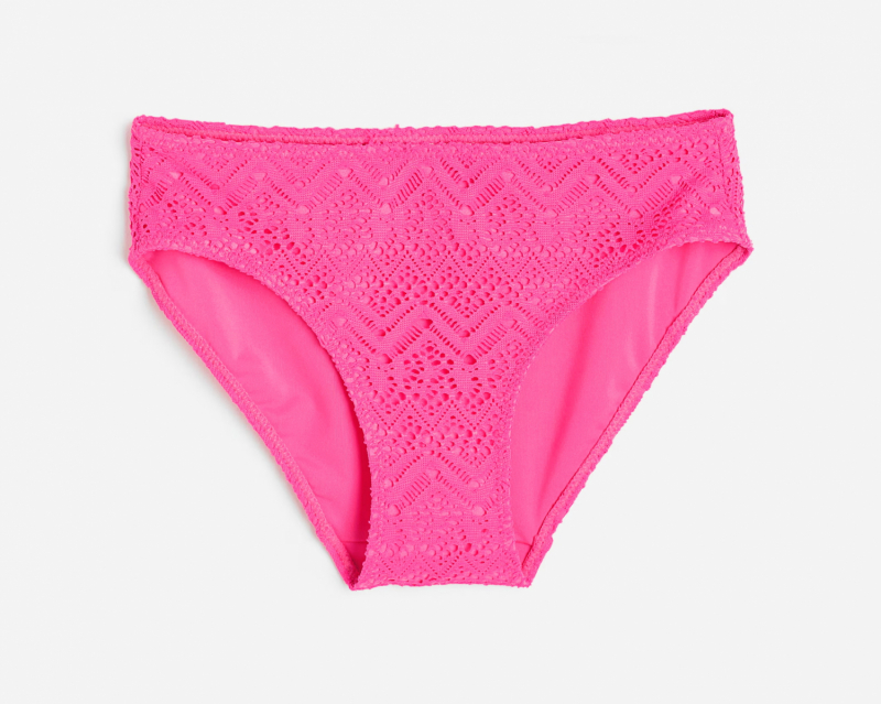 Плавки 158-164 см (12-14 years)   ажурні на підкладці для дівчинки H&amp;M 1029495-007 рожевий 92114