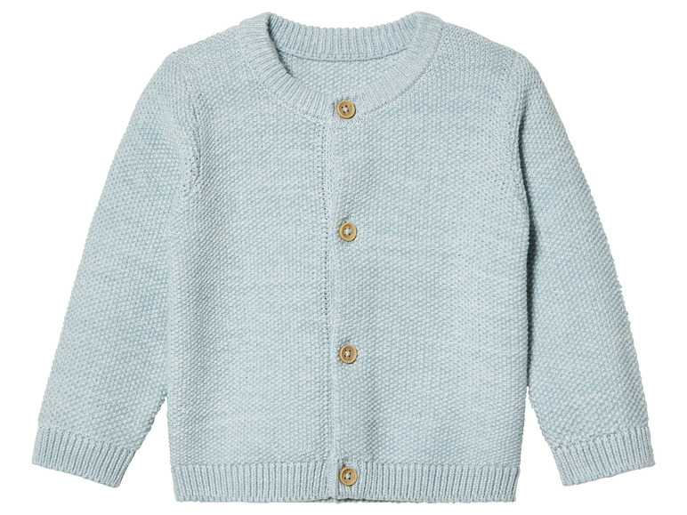 Кофта 086-92 см (12-24 months)   на гудзиках для хлопчика Lupilu 450720 блакитний 90284
