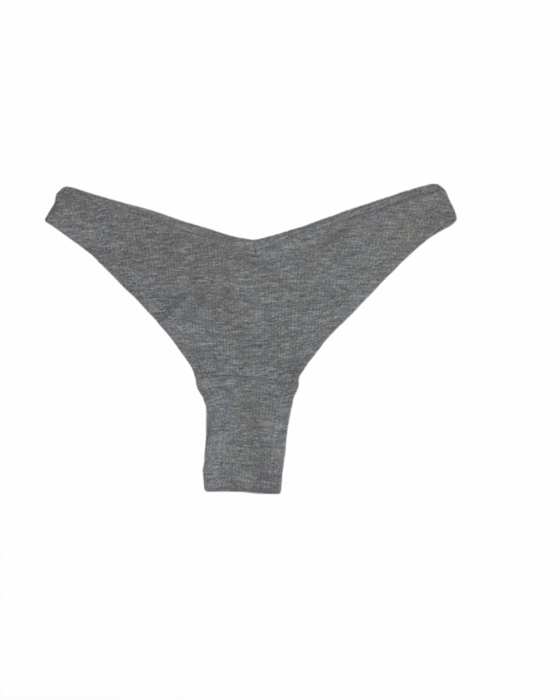Трусики-бразиліана в рубчик для жінки H&amp;M 1025994-5 34 / XS сірий  87041