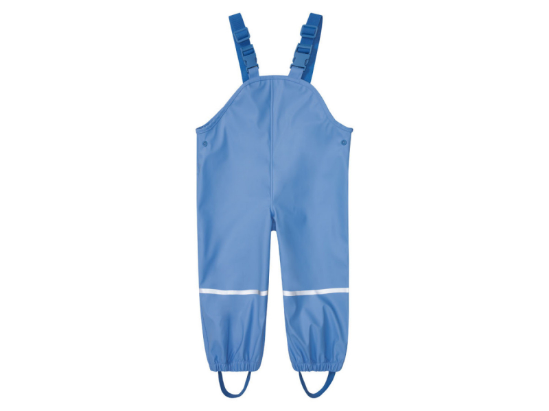 Напівкомбінезон-дощовик 086-92 см (12-24 months)   водонепроникний на регульованих підтяжках для хлопчика Lupilu 430978 блакитний 72737