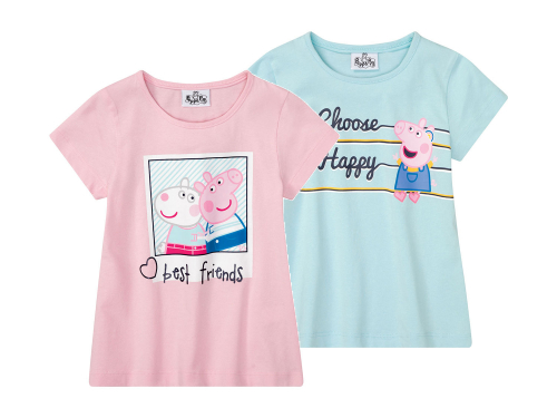 Футболка (звич.) набір 2 шт. бавовняні для дівчинки Peppa Pig 381966-2 098-104 см (2-4 years) Різнобарвний 90161 Футболка (звич.) набір 2 шт. бавовняні для дівчинки Peppa Pig 381966-2 098-104 см (2-4 years) Різнобарвний 90161