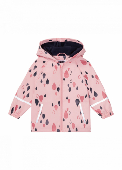 Куртка-дощовик на флісовій підкладці для дівчинки Lupilu 356921 086-92 см (12-24 months) рожевий  76441