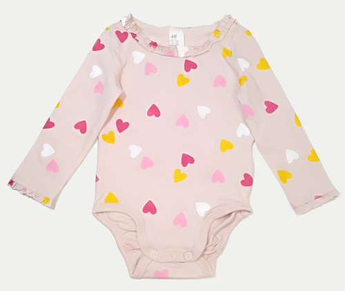 Бодік  для дівчинки H&amp;M 0746647002 074 см (6-9 months) рожевий 60897