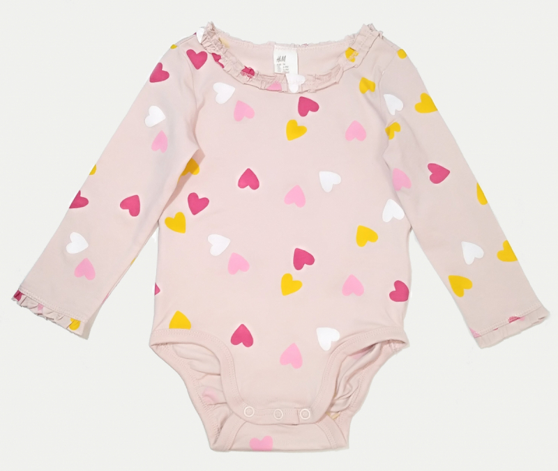 Бодік  для дівчинки H&amp;M 0746647002 074 см (6-9 months) рожевий 60897