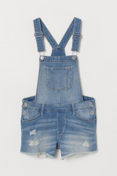 Напівкомбінезон   Skinny джинсовий для дівчинки H&amp;M 0715410-001 170 см (14-15 years) синій 80316
