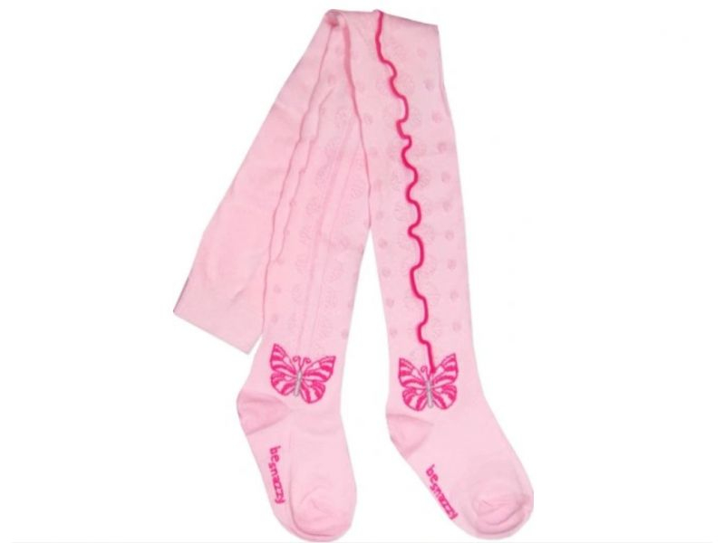 Колготки бавовняні з принтом для дівчинки Be Snazzy RA-019 104-110 см (3-5 years) рожевий  78402