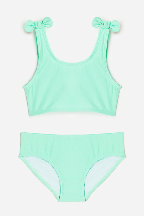 Купальник роздільний 110-116 см (4-6 years) (топ і плавки) для дівчинки H&M 1046528-004 зелений 91982 Купальник роздільний 110-116 см (4-6 years) (топ і плавки) для дівчинки H&M 1046528-004 зелений 91982