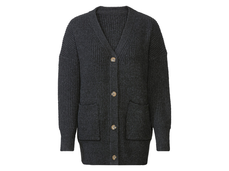 Кардиган вільного крою для жінки Esmara 419178 34 / XS графітовий  83840