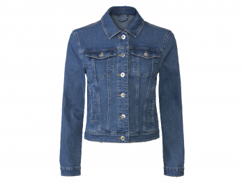 Джинсова куртка прямого крою для жінки Esmara 416948 36 / S (EU) синій  82262