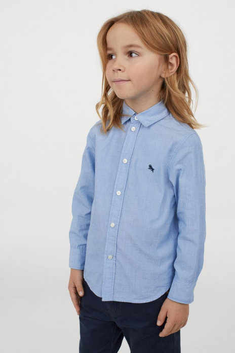 Рубашка  для хлопчика H&amp;M 0866126002 140 см (9-10 years) блакитний 64602