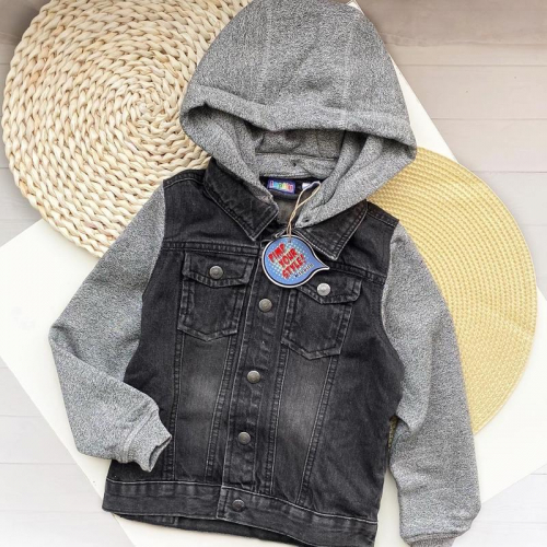 Джинсова куртка  для хлопчика Lupilu 286780 116 см (5-6 years) графіт (темно-сірий) 72533