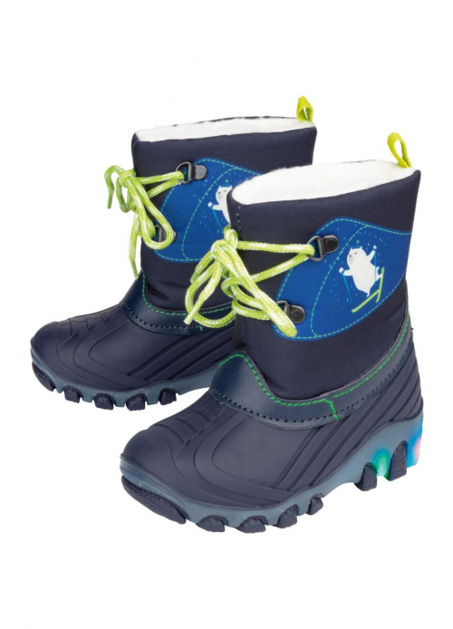 Чоботи сноубутси з підсвічуванням для хлопчика Lupilu 393105 розмір взуття 30 темно-синій  76011