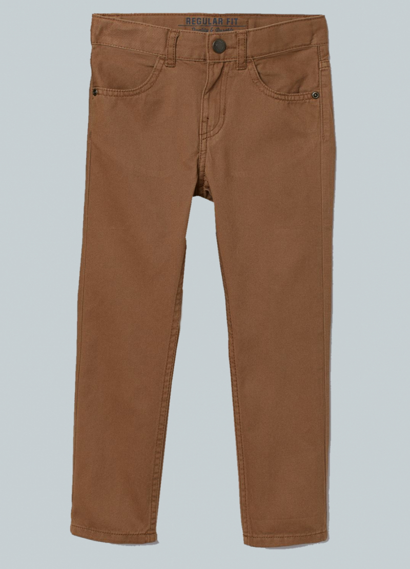 Штани з регульованою талією для хлопчика H&amp;M 0692841-003 092 см (18-24 months) коричневий  80134