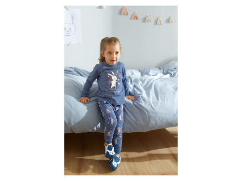 Піжама (лонгслів і штани) для дівчинки Lupilu 382074 098-104 см (2-4 years) синій 84921 Піжама (лонгслів і штани) для дівчинки Lupilu 382074 098-104 см (2-4 years) синій 84921