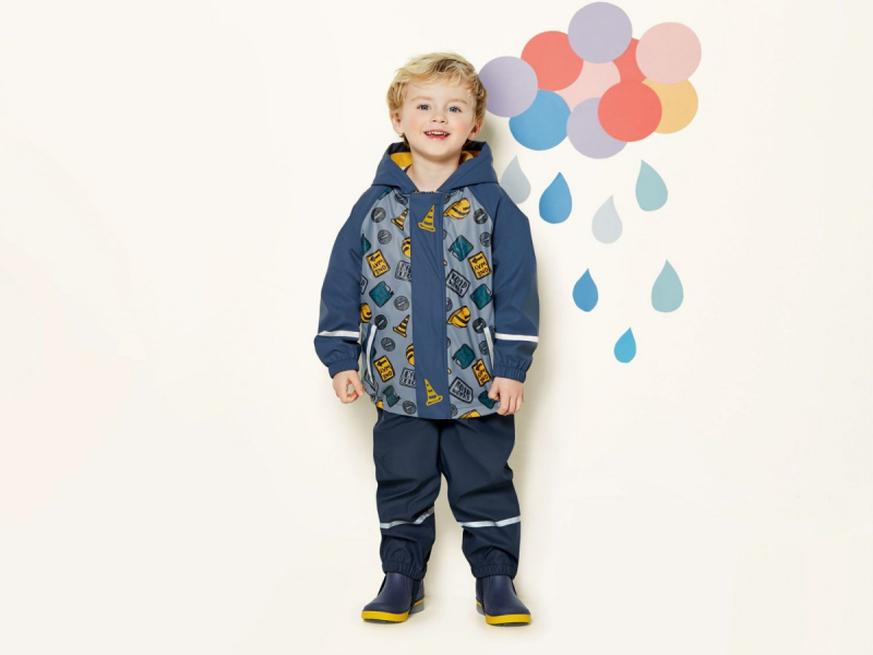Куртка-дощовик  для хлопчика Lupilu 315761 098-104 см (2-4 years) синій 64179