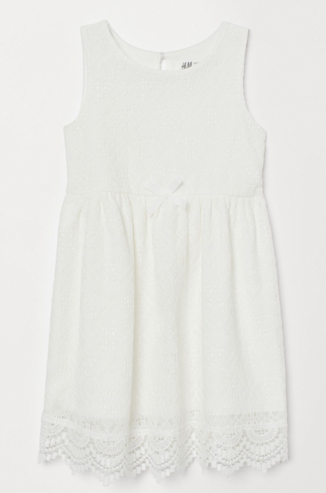 Плаття  для дівчинки H&amp;M 0855521008 098-104 см (2-4 years) білий 64110