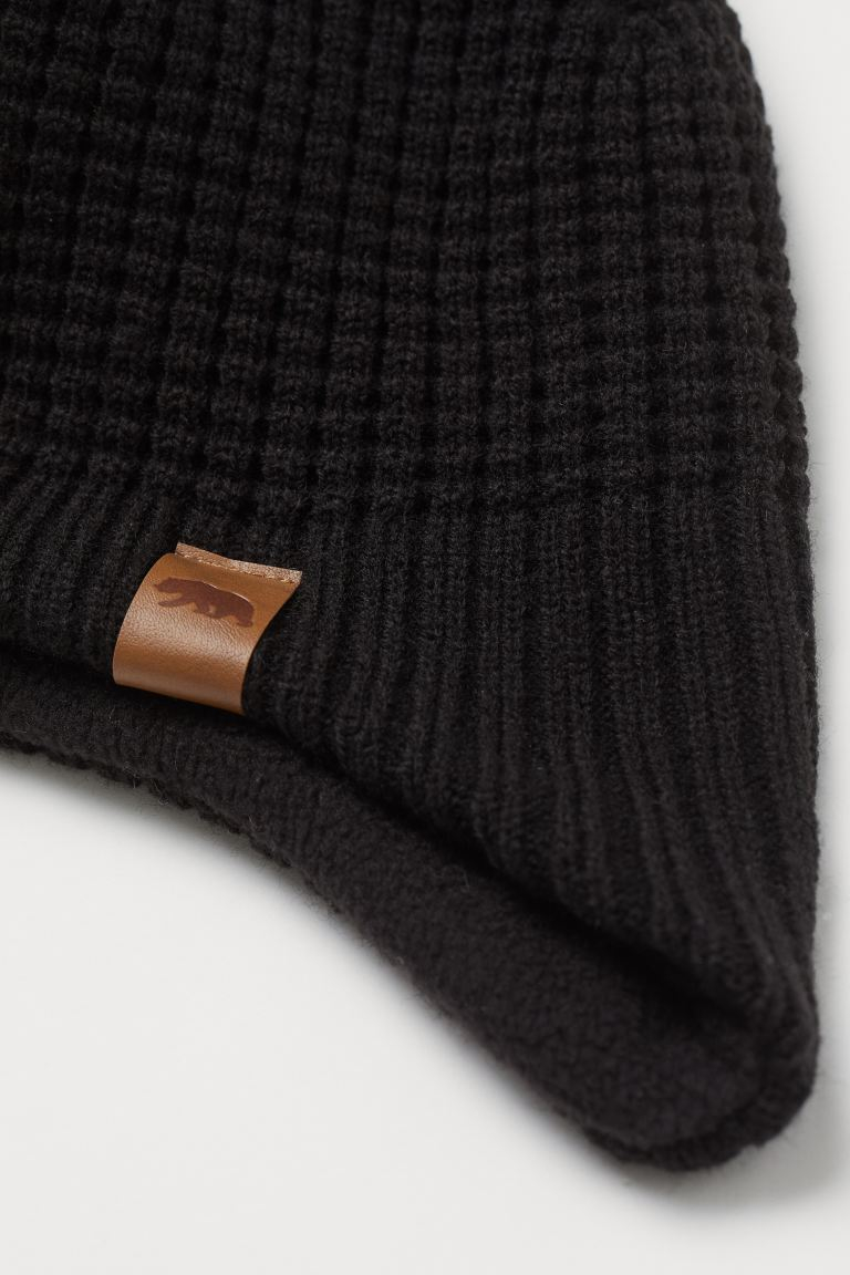 Шапка  для хлопчика H&amp;M 0694680015 обхват 50-51 (92-104 см) чорний 62786