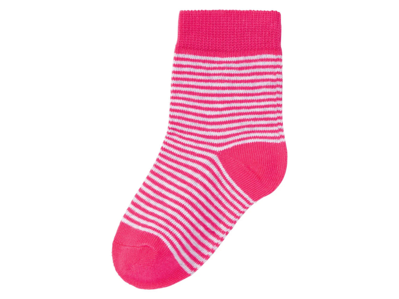 Шкарпетки бавовняні для дівчинки Lupilu 370250-2 розмір взуття 23-26 (2-4 years) Різнобарвний 73532