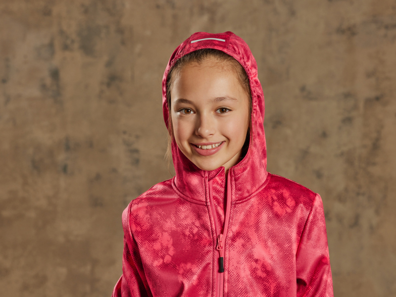 Куртка Softshell 146-152 см (10-12 years)   водовідштовхувальна та вітрозахисна для дівчинки Crivit 445136 червоний 89977