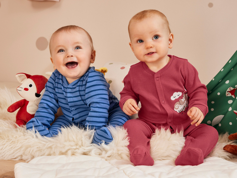 Чоловічок в рубчик для хлопчика Lupilu 428454 068 см (3-6 months) синій  90235