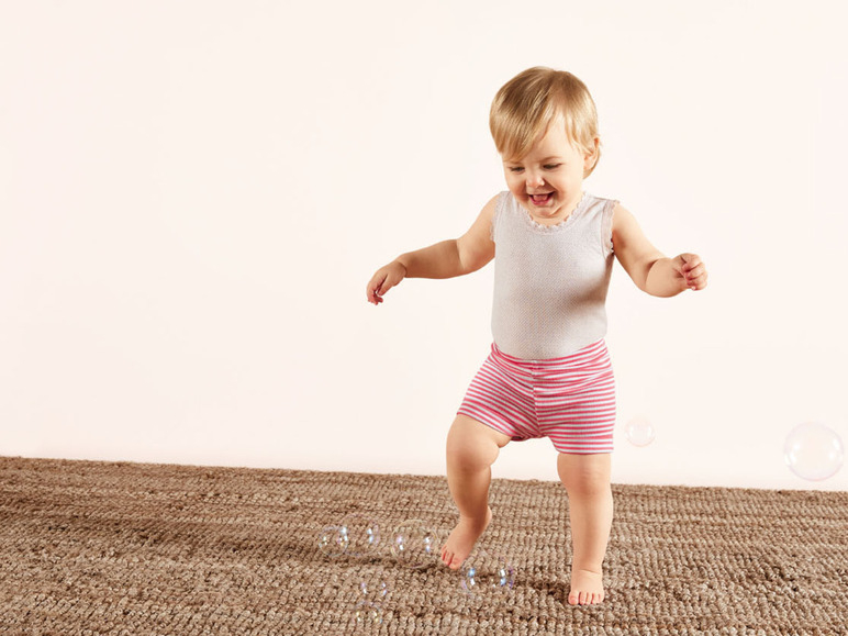 Шорти 074-80 см (6-12 months)   набір 2 шт. бавовняні для дівчинки Lupilu 375003 Різнобарвний 90332