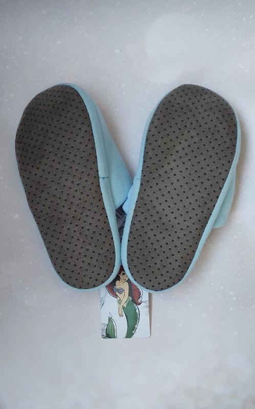 Хатні капці з антиковзною підошвою для дівчинки Disney 395059 розмір взуття 34-35 блакитний  78717