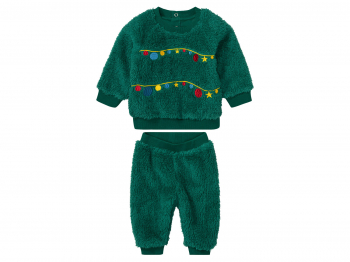 Костюм (звич.) (світшот і штани) для хлопчика Lupilu 431226 086-92 см (12-24 months) зелений  90615