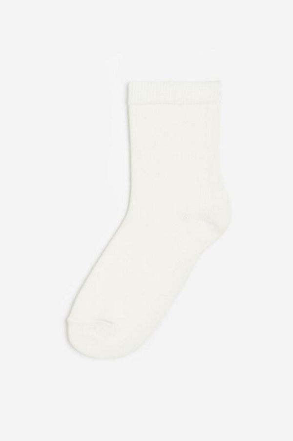 Шкарпетки 25-27   середньої довжини для хлопчика H&amp;M 1060473-013 молочний 80989