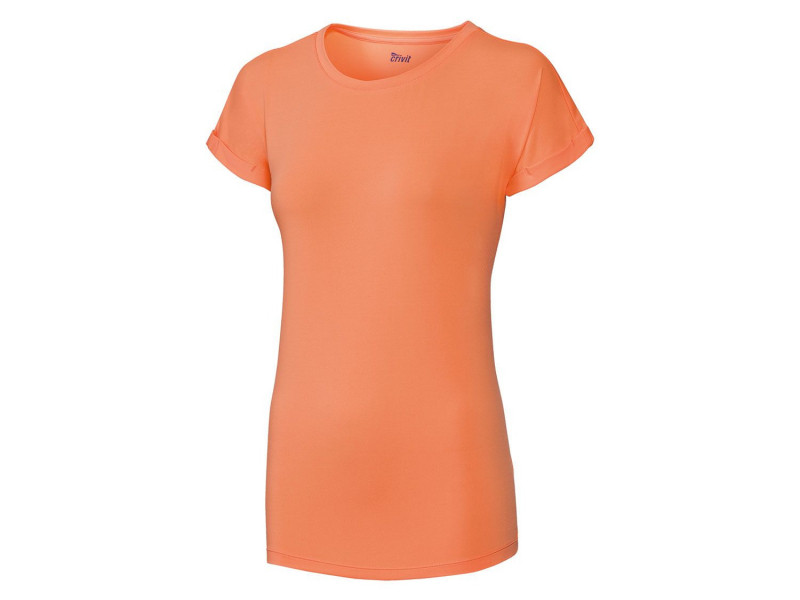 Спортивна футболка S   з швидковисихаючої тканини для жінки Crivit 348401 помаранч 68766