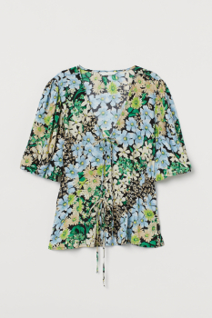 Блузка віскозна для жінки H&amp;M 0859148-001 42 / L (EU) Різнобарвний  80972