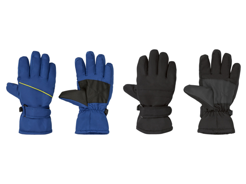 Перчатки  для хлопчика Crivit 363080 розмір перчаток 7 (12-14 years, 152-170 см) чорний 68603
