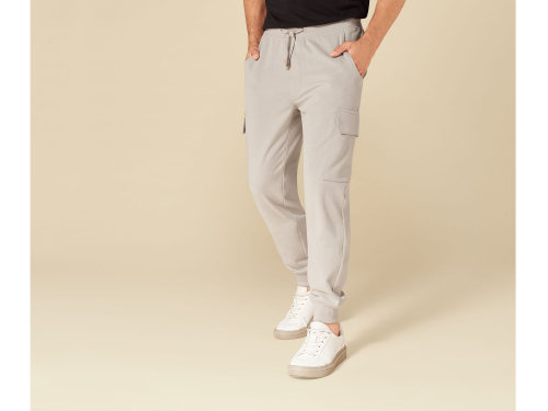 Спортивні штани XL Regular Fit Джоггеры з начосом для чоловіка Livergy 453296 бежевий 83694