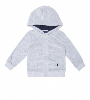 Толстовка велюрова для хлопчика Original Marines B525NMAAR 056-62 см (1-3 months) сірий  89632