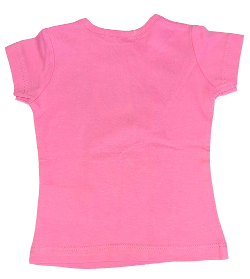 футболка 068 см (3-6 months)   бавовняна з принтом для дівчинки FOX BDO44327 рожевий 44327