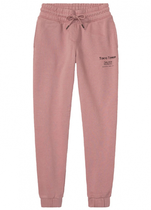 Спортивні штани бавовняні з начосом для дівчинки Pepperts 397724 134-140 см (8-10 years) рожевий  78158