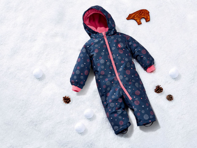 Теплий комбінезон 080 см (9-12 months)   мембранний (1500мм) для дівчинки Lupilu 363025 синій 86069