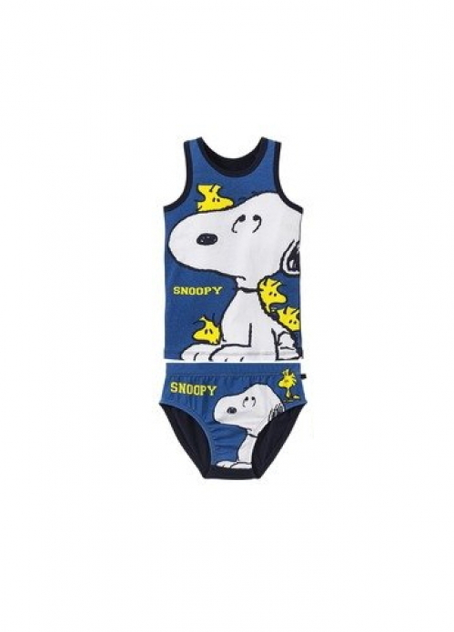Майка + трусики 086-92 см (12-24 months)   Snoopy для хлопчика Disney 325987 синій 73238