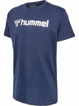 Футболка (звич.) з логотипом для хлопчика Hummel 205583 146 см (10-11 years) темно-синій  90176