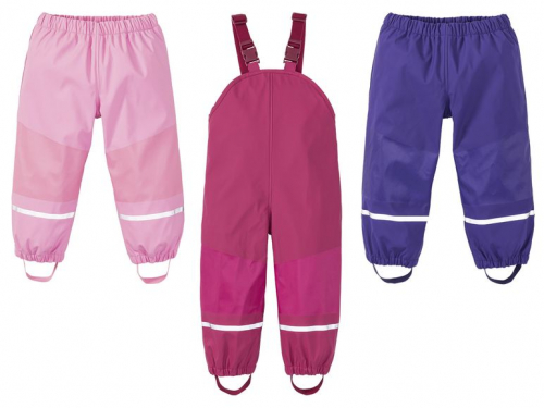 Штани-дощовик  для дівчинки Lupilu 301782 086-92 см (12-24 months) рожевий 64194