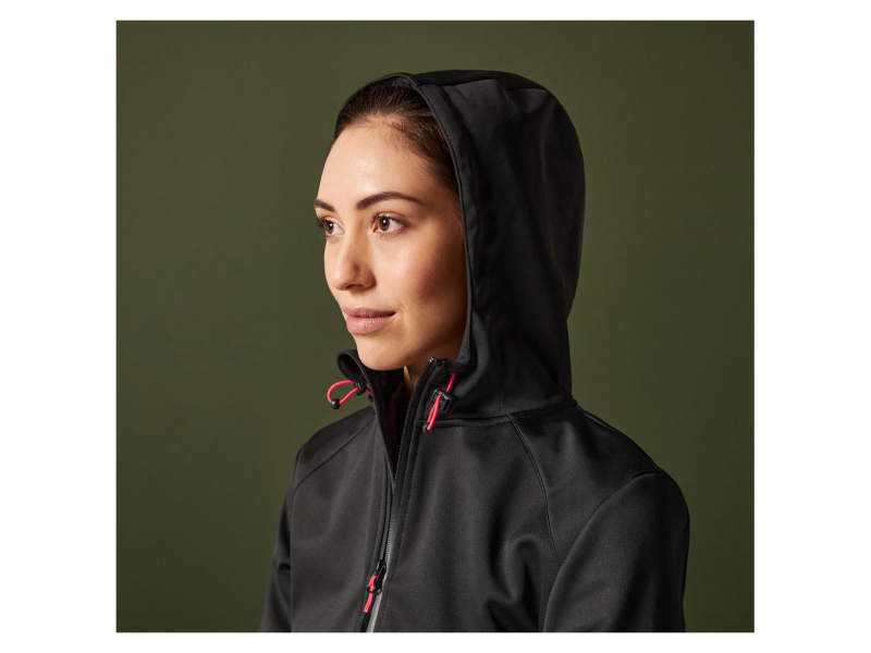Куртка Softshell водовідштовхувальна та вітрозахисна для жінки Rocktrail 375489 36 / S чорний  78451