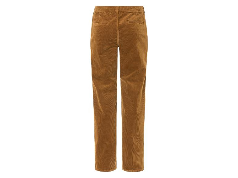 Штани M Slim Fit  вельветові для чоловіка Livergy 457037 коричневий 91555