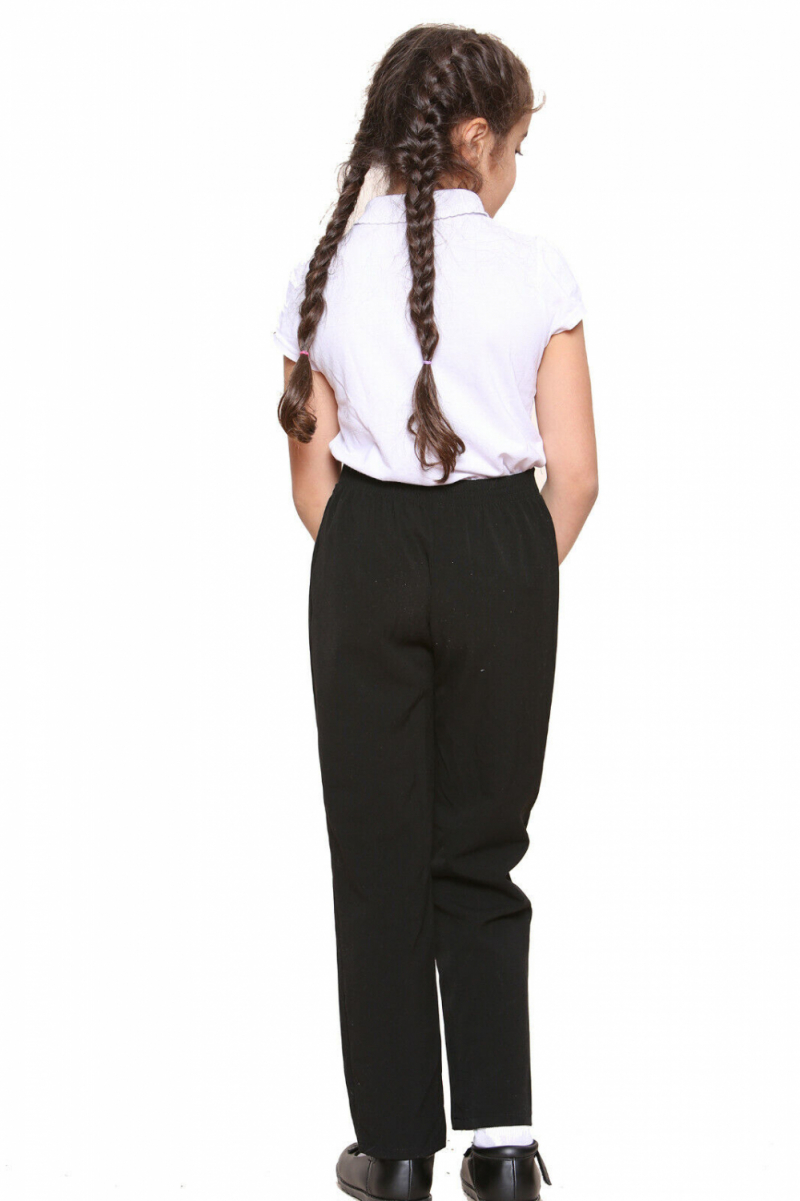 Штани 122 см (6-7 years)  Regular Fit класичні шкільні для дівчинки Smart Start 357974 чорний 81636