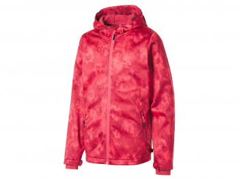 Куртка Softshell 146-152 см (10-12 years)   водовідштовхувальна та вітрозахисна для дівчинки Crivit 445136 червоний 89977