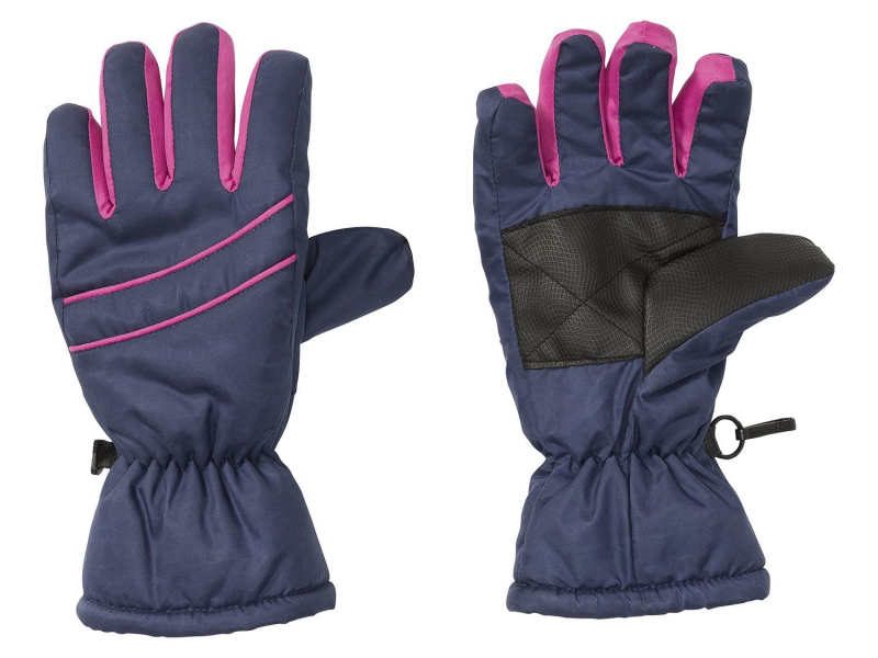Перчатки  для дівчинки Crivit 317326 розмір перчаток 6.5 (10-12 years, 146-152 см) темно-синій 69302
