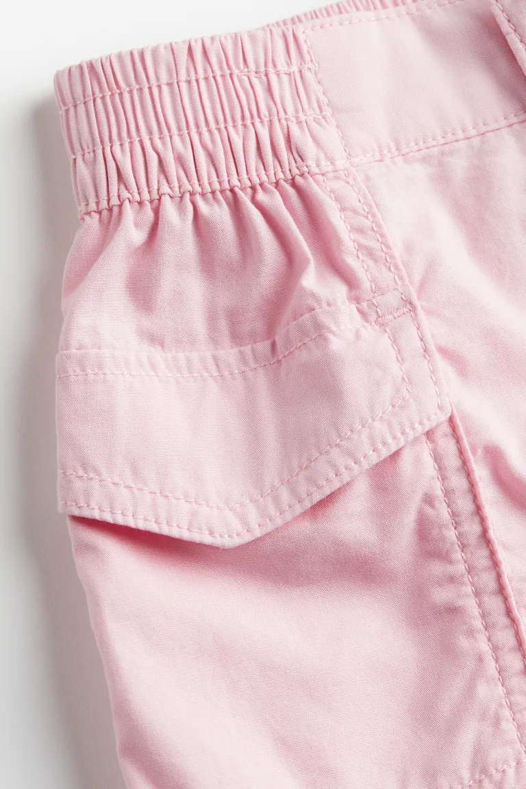 Шорти котонові з кишенями для дівчинки H&amp;M 1115782-002 116 см (5-6 years) рожевий  83383