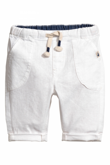 Штани  для хлопчика H&amp;M 0473945003 074 см (6-9 months) білий 60173