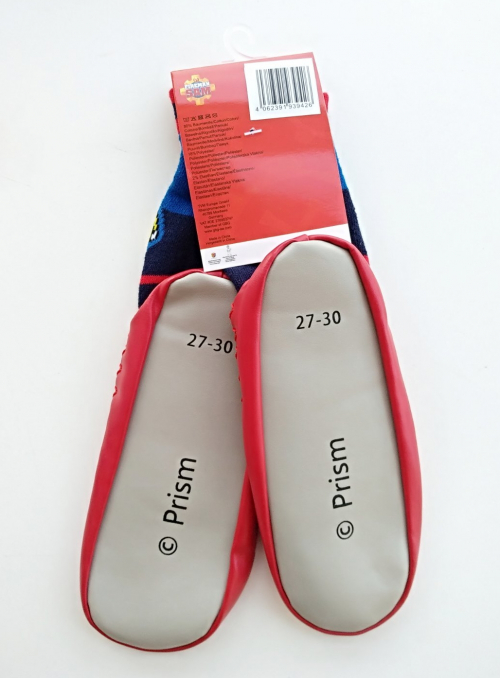 Шкарпетки-капці  для хлопчика Disney 939426 розмір взуття 31-34 (8-11 years) червоний 68703