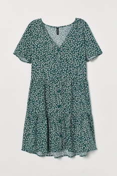Плаття з віскозою для жінки H&amp;M 0838809-003 36 / S (EU) зелений  80781