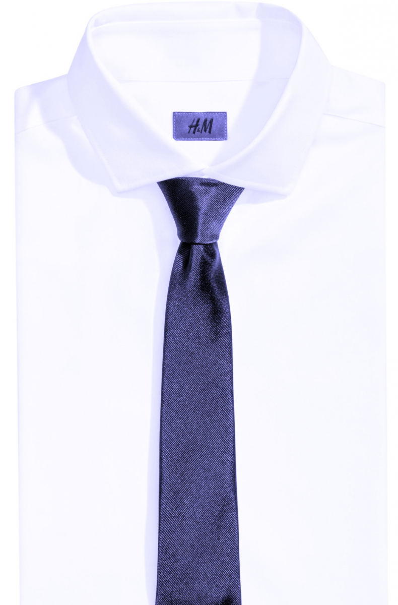 Краватка  для чоловіка H&amp;M 0554052 One Size синій 65176