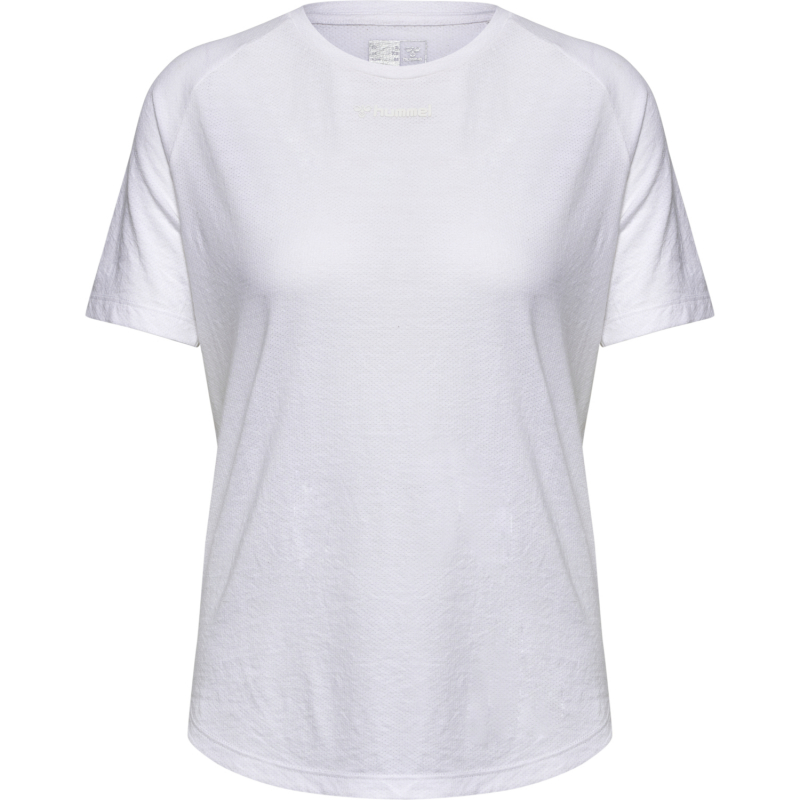 Спортивна футболка з логотипом для жінки Hummel 214243 36 / S білий  75326